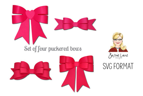 3D Puckered Bows: Premium 3D SVG Shapes for Editors