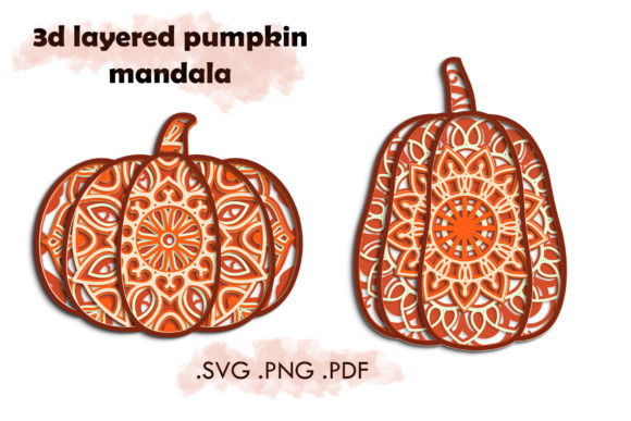 3D SVG Pumpkin Mandala: A Seller's Review of Shapes