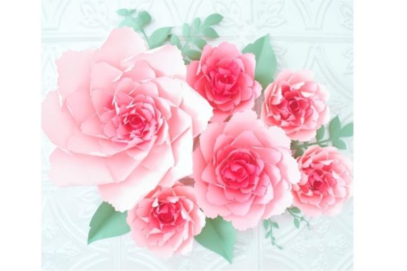 Athena Giant Paper Flower Templates: 3D SVG & Paper Flowers