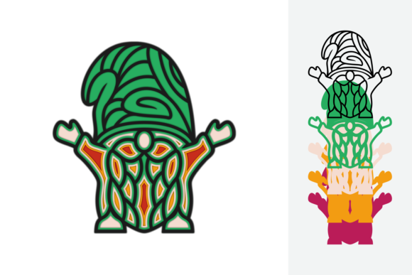 Gnomes Multilayer: 3D SVG Freebies for Crafters