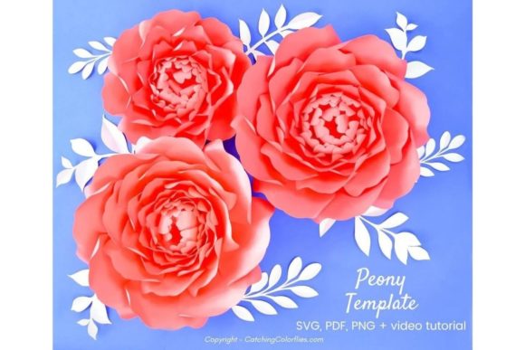 Gwendolyn Giant Paper Flower Templates: 3D SVG for Blogs