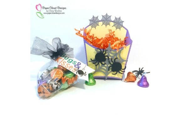 Halloween Spider Fry Box: A 3D SVG Shape for Branding