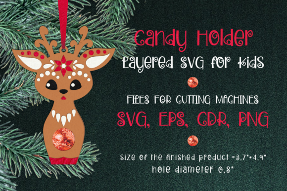 Reindeer Christmas Ornament Candy Holder: 3D SVG Review