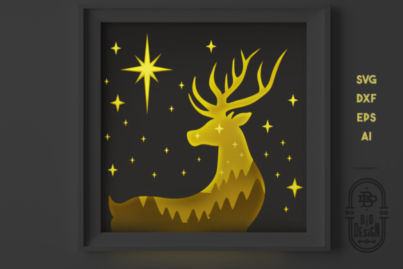 Review: 3D SVG Christmas Reindeer Shadow Box