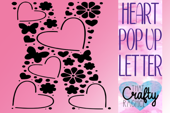 Review: Letter X Pop Up Heart 3D SVG for Shapes