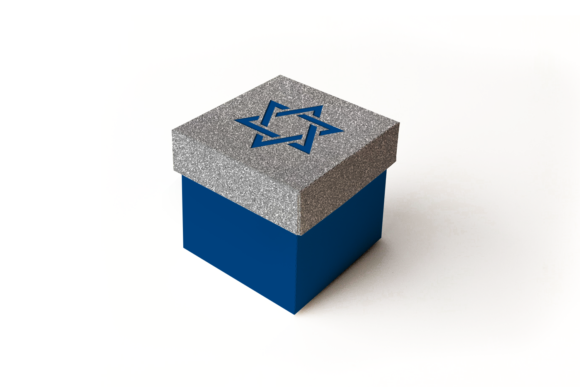 Star of David Cube Box: 3D SVG Shapes for Gifts